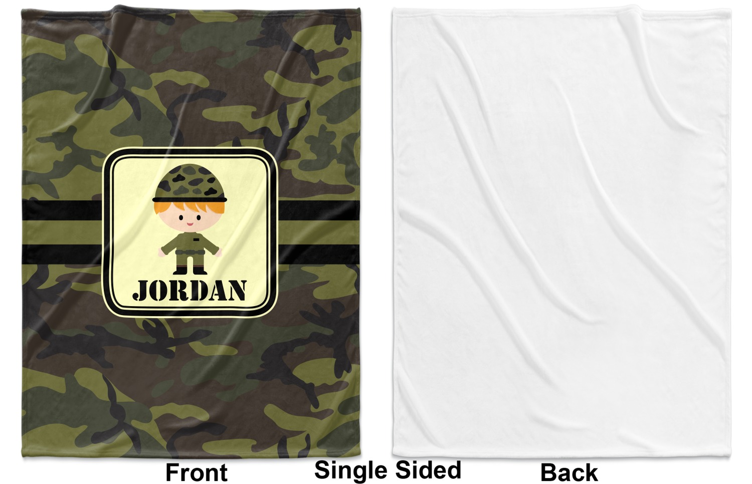 Camouflage baby online blanket