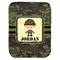 Green Camo Baby Swaddling Blanket - Flat