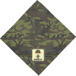 Green Camo Dog Bandana Scarf w/ Name or Text