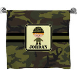 Green Camo Bath Towel (Personalized)