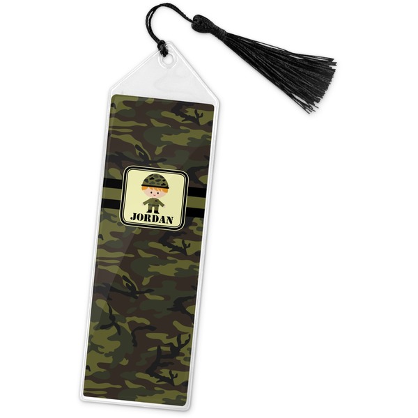 Custom Green Camo Book Mark w/Tassel (Personalized)