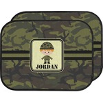 Green Camo Car Floor Mats (Back Seat) (Personalized)