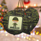 Green Camo Ceramic Flat Ornament - PARENT