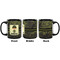 Green Camo Coffee Mug - 11 oz - Black APPROVAL