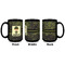 Green Camo Coffee Mug - 15 oz - Black APPROVAL