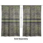 Green Camo Curtain Panel - Custom Size