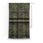 Green Camo Curtain Panel - Custom Size