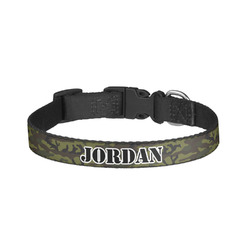 Green Camo Dog Collar - Large (Personalized)