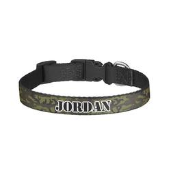 Green Camo Dog Collar - Small (Personalized)