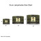 Green Camo Drum Lampshades - Sizing Chart