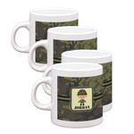 Green Camo Single Shot Espresso Cups - Set of 4 (Personalized)