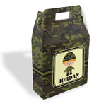 Green Camo Gable Favor Box (Personalized)