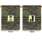 Green Camo Garden Flags - Large - Double Sided - APPROVAL