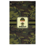 Green Camo Golf Towel - Poly-Cotton Blend w/ Name or Text