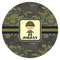 Green Camo Icing Circle - Medium - Single