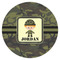 Green Camo Icing Circle - Small - Single