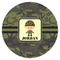 Green Camo Icing Circle - XSmall - Single