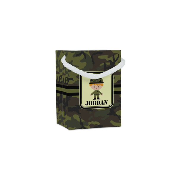 Custom Green Camo Jewelry Gift Bags (Personalized)