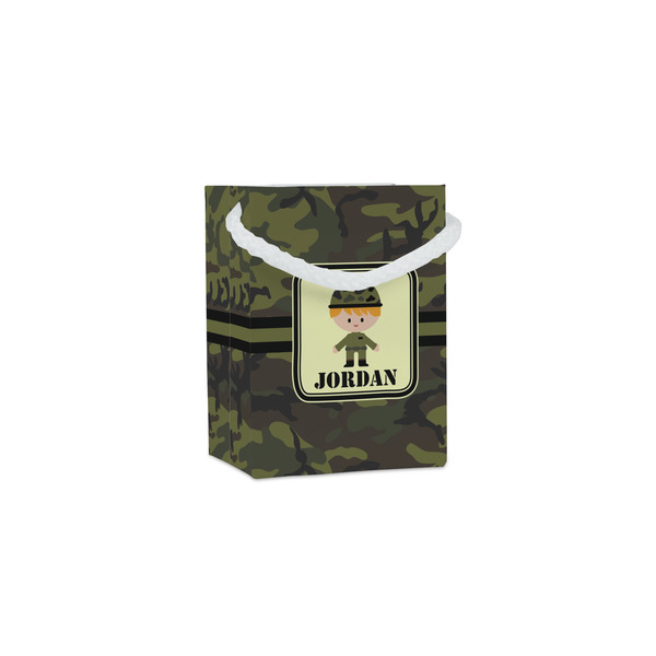 Custom Green Camo Jewelry Gift Bags - Matte (Personalized)