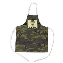 Green Camo Kid's Apron w/ Name or Text