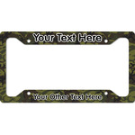 Green Camo License Plate Frame (Personalized)