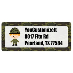 Green Camo Return Address Labels (Personalized)