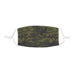 Green Camo Kid's Cloth Face Mask - XSmall