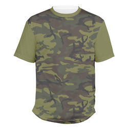 Green Camo Men's Crew T-Shirt - Medium