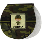 Green Camo Burp Pad - Velour w/ Name or Text