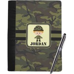 Green Camo Notebook Padfolio - Large w/ Name or Text