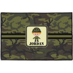 Green Camo Door Mat - 36"x24" (Personalized)