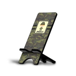 Green Camo Cell Phone Stand (Personalized)