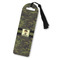 Green Camo Plastic Bookmarks - Front