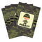 Green Camo Playing Cards - Hand Back View