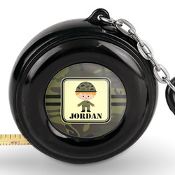 Green Camo Pocket Tape Measure - 6 Ft w/ Carabiner Clip (Personalized)