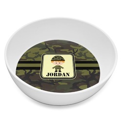 Green Camo Melamine Bowl - 8 oz (Personalized)