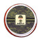 Green Camo Printed Icing Circle - Medium - On Cookie