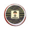 Green Camo Printed Icing Circle - Small - On Cookie