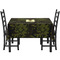 Green Camo Rectangular Tablecloths - Side View