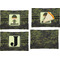 Green Camo Set of Rectangular Appetizer / Dessert Plates