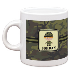 Green Camo Espresso Cup (Personalized)