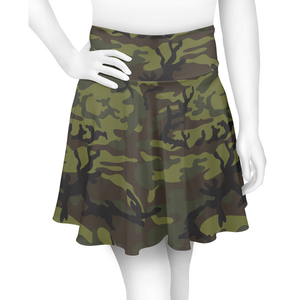 Custom Green Camo Skater Skirt - Small