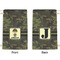 Green Camo Small Laundry Bag - Front & Back View