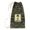 Green Camo Small Laundry Bag - Front View
