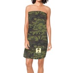 Green Camo Spa / Bath Wrap (Personalized)