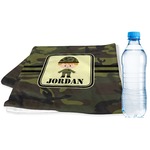 Green Camo Sports & Fitness Towel (Personalized)