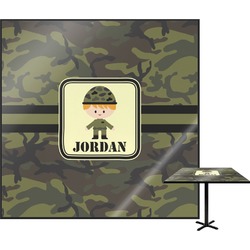 Green Camo Square Table Top (Personalized)