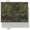 Green Camo Tissue Paper - Heavyweight - Large - Front & Back