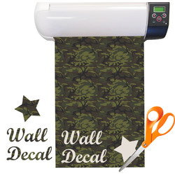 Green Camo Vinyl Sheet (Re-position-able)