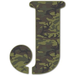 Green Camo Letter Decal - Medium (Personalized)